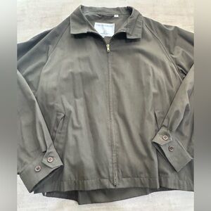 Vintage London Fog Olive Green Harrington Limited Edition Jacket Size XL Long